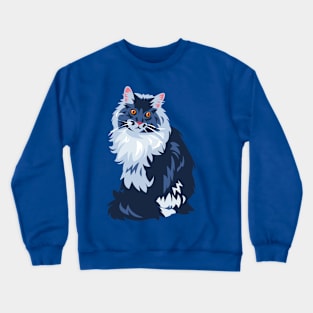 Blue Cat Crewneck Sweatshirt